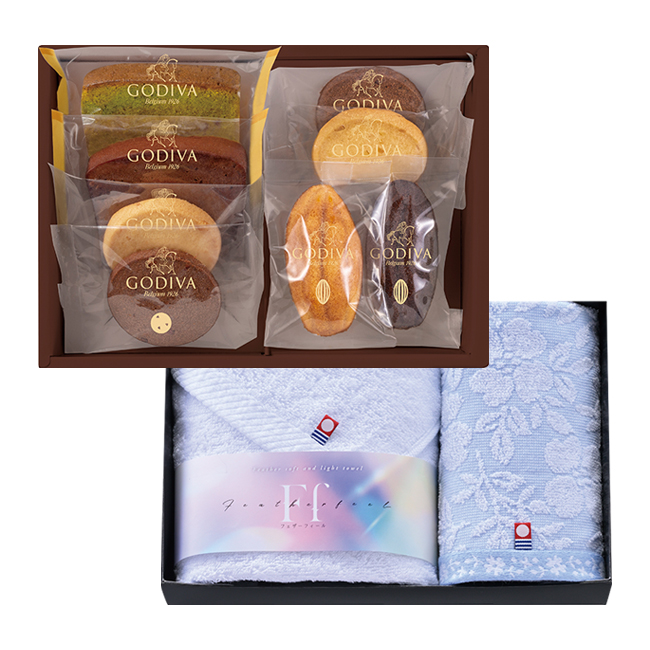 コンビネーションギフト　ゴディバ　パティスリーアソートメント＆今治タオルセット　No.50｜特選ギフト｜