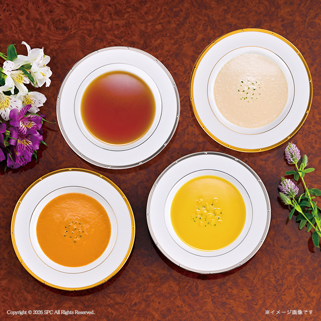 コンビネーションギフト　三國清三シェフ監修スープ＆今治タオルセット　No.50　割引き商品