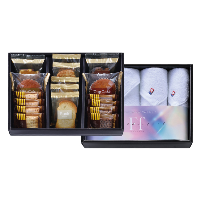 コンビネーションギフト　ベイクドスイーツセレクション＆今治タオルセット　No.100｜特選ギフト｜