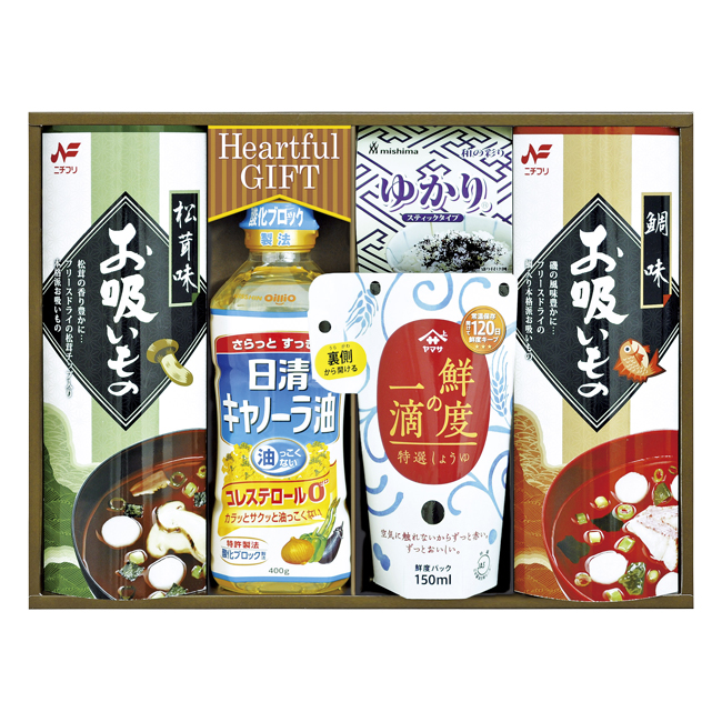 日清キャノーラ油&鮮度の一滴しょうゆ詰合せ No.25