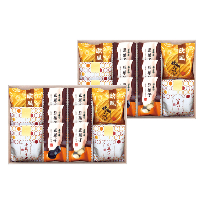 小豆パイ・欧風せんべい和菓子詰合せ　No.50　割引き商品
