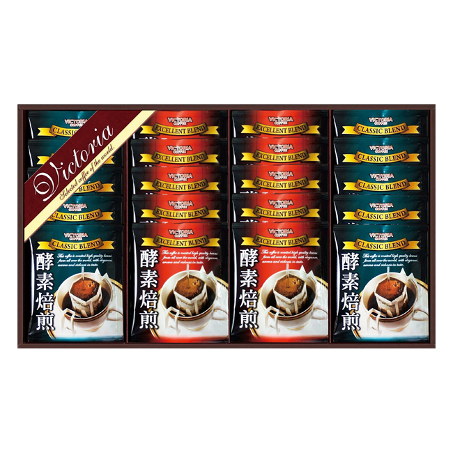 ビクトリアコーヒー　酵素焙煎ドリップコーヒーセット　No.25　割引き商品