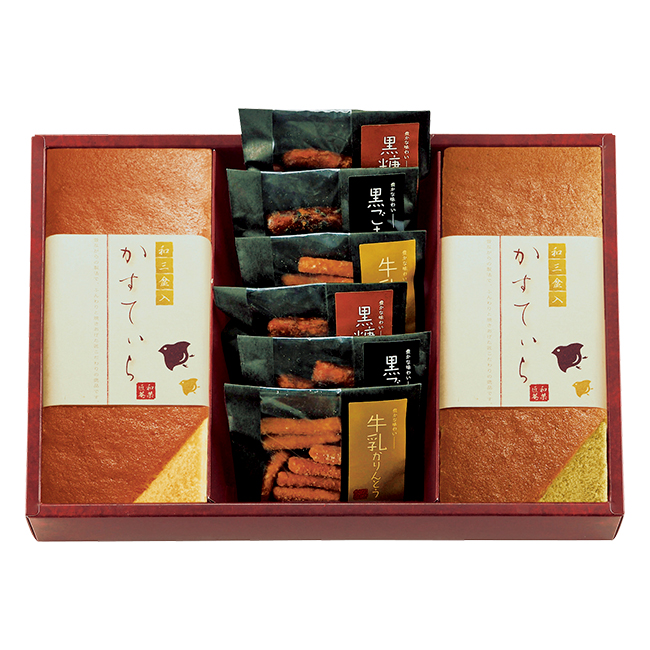 和菓匠菴　「ほまれ」和三盆糖入かすてぃら御詰合せ　No.39｜特選ギフト｜