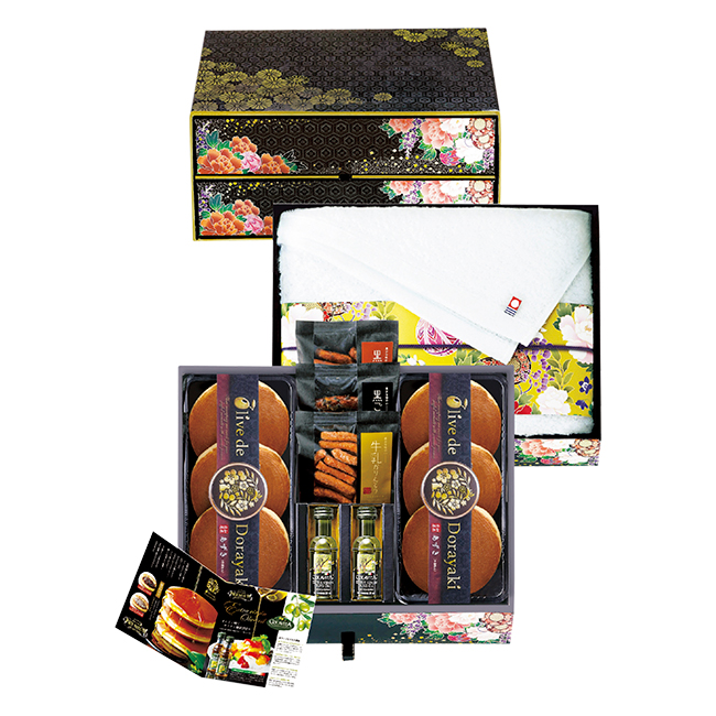 匠菴謹製 ミニたんす御進物「オリーブ de どら焼き」Premium No.50
