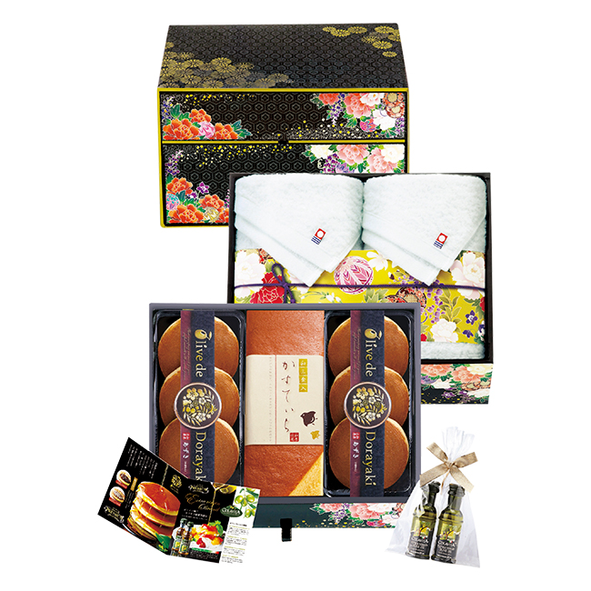 匠菴謹製 ミニたんす御進物「オリーブ de どら焼き」Premium No.90