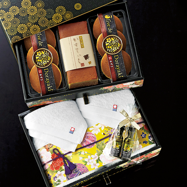 匠菴謹製 ミニたんす御進物「オリーブ de どら焼き」Premium No.90