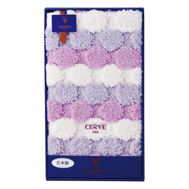 【送料無料】 チェルベ　大判バスマット　No.50 （パープル）