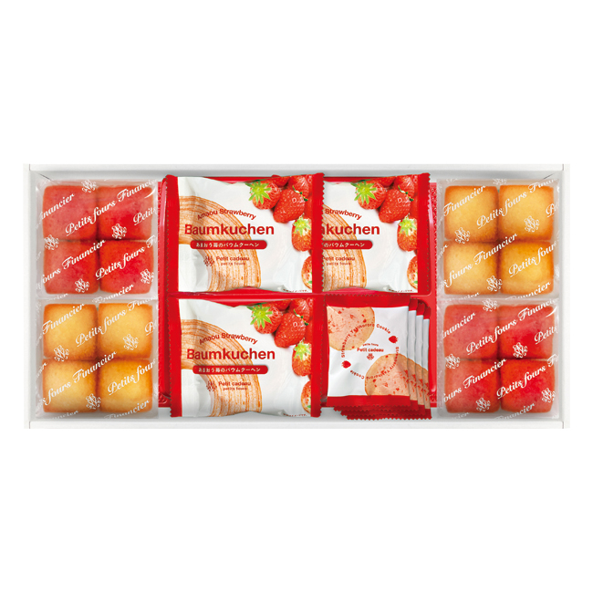 【送料無料】 あまおう苺バウムクーヘン＆プチフィナンシェ　ギフトボックス　No.30