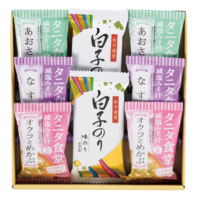 タニタ食堂監修減塩みそ汁・白子のり詰合せ No.20