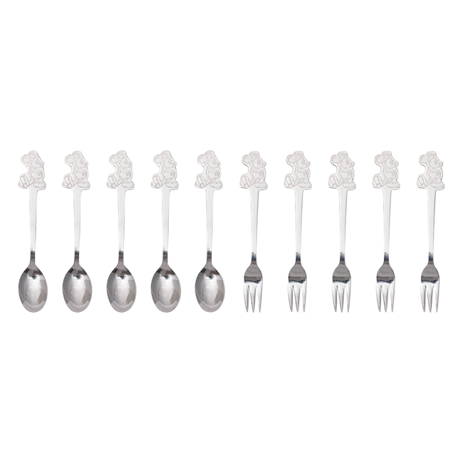 ミッキー スタンディングポーズ ダイカットカトラリー10pcs No.30